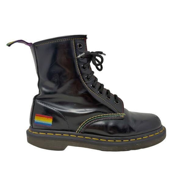 Dr. Martens 1460 FOR PRIDE 8 Eye Lace-Up Leather Boots Womens 6 / Mens 5 Unisex - Picture 2 of 16